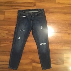 Banana republic distressed skinny jeans